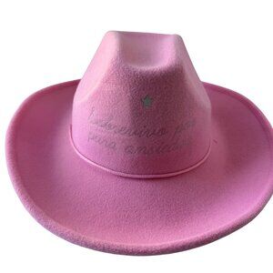 NEW without Tags Rebelde RBD Anahi Salvame Pink Cowboy Hat Official Tour Merch
